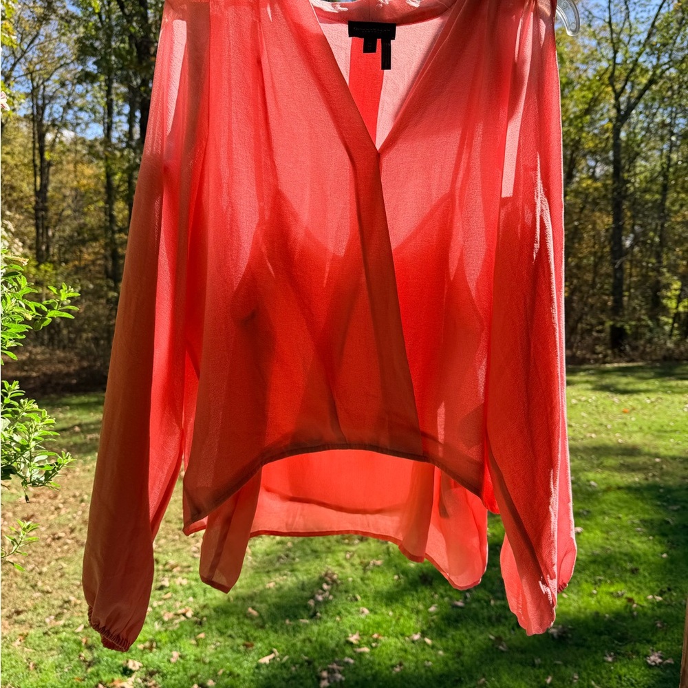 Donna Karan Coral Blouse - Picture 1 of 3